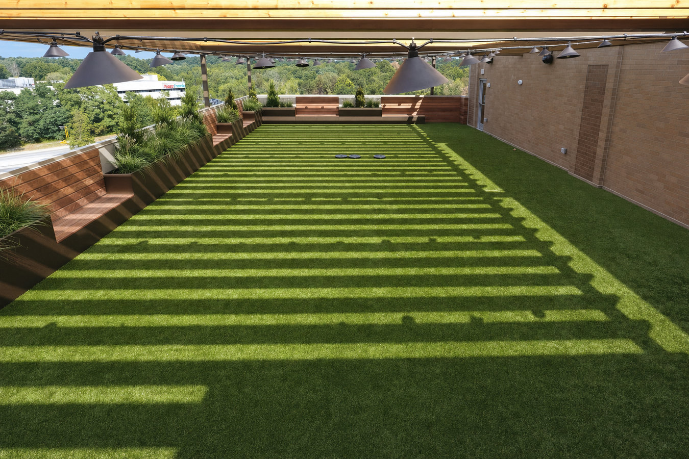 Turf for rooftop gardens in Weslaco, TX